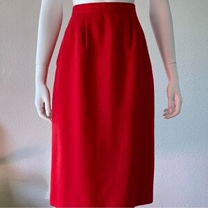 Vintage red pencil skirt